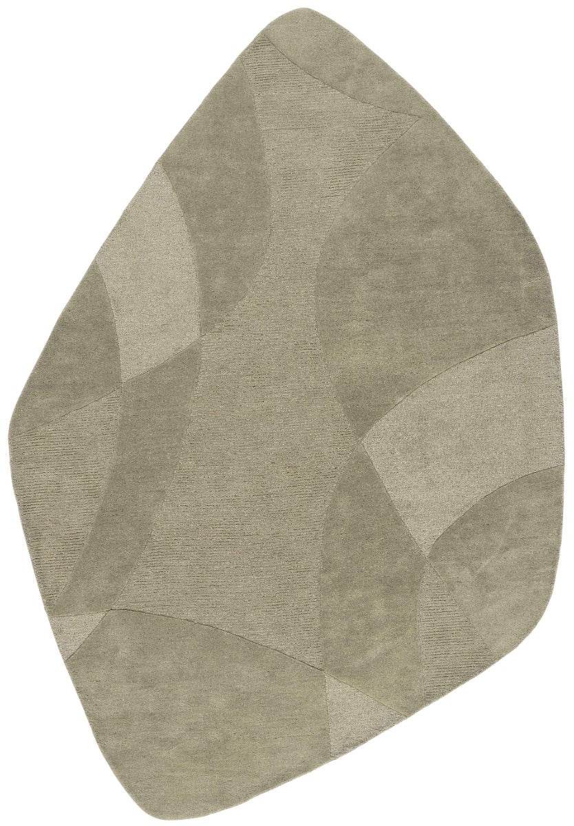 Brinker Fusion Stone wollen vloerkleed Hunter - organisch uitgesneden kleed