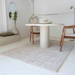 Close-up van het Brinker Loona vloerkleed Ivory