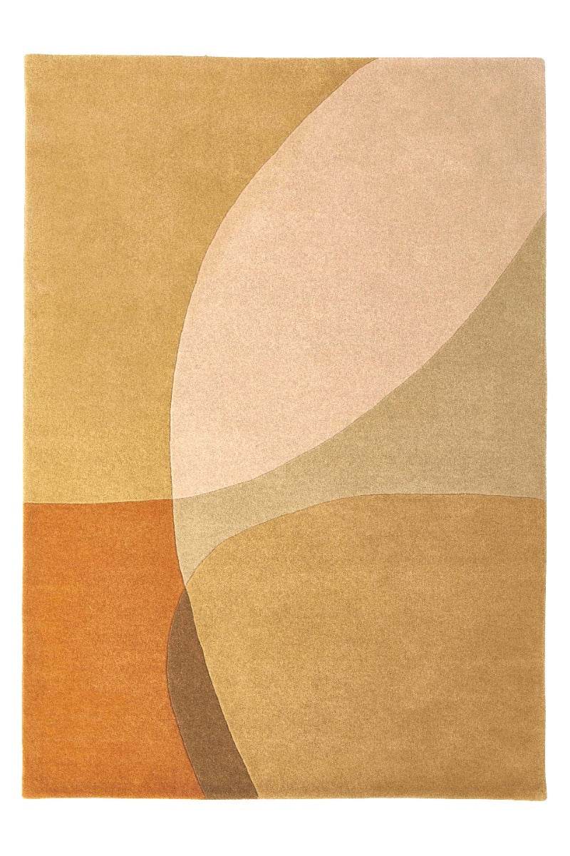 Brinker Shades wollen vloerkleed gold rechthoek