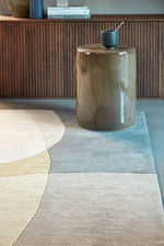 Detail van de overlappende vlakken