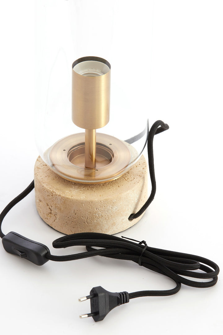 Light & Living Tafellamp Rylano Glas