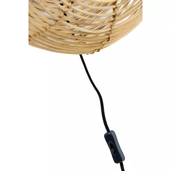 Light & Living Wandlamp Milan – Naturel Rotan – Ø 40 cm – E27