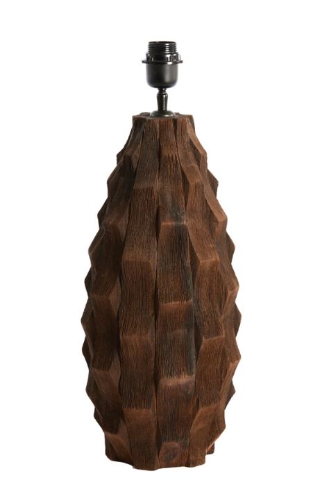 Light & Living Lampvoet Takabe Mangohout Chocolade Bruin