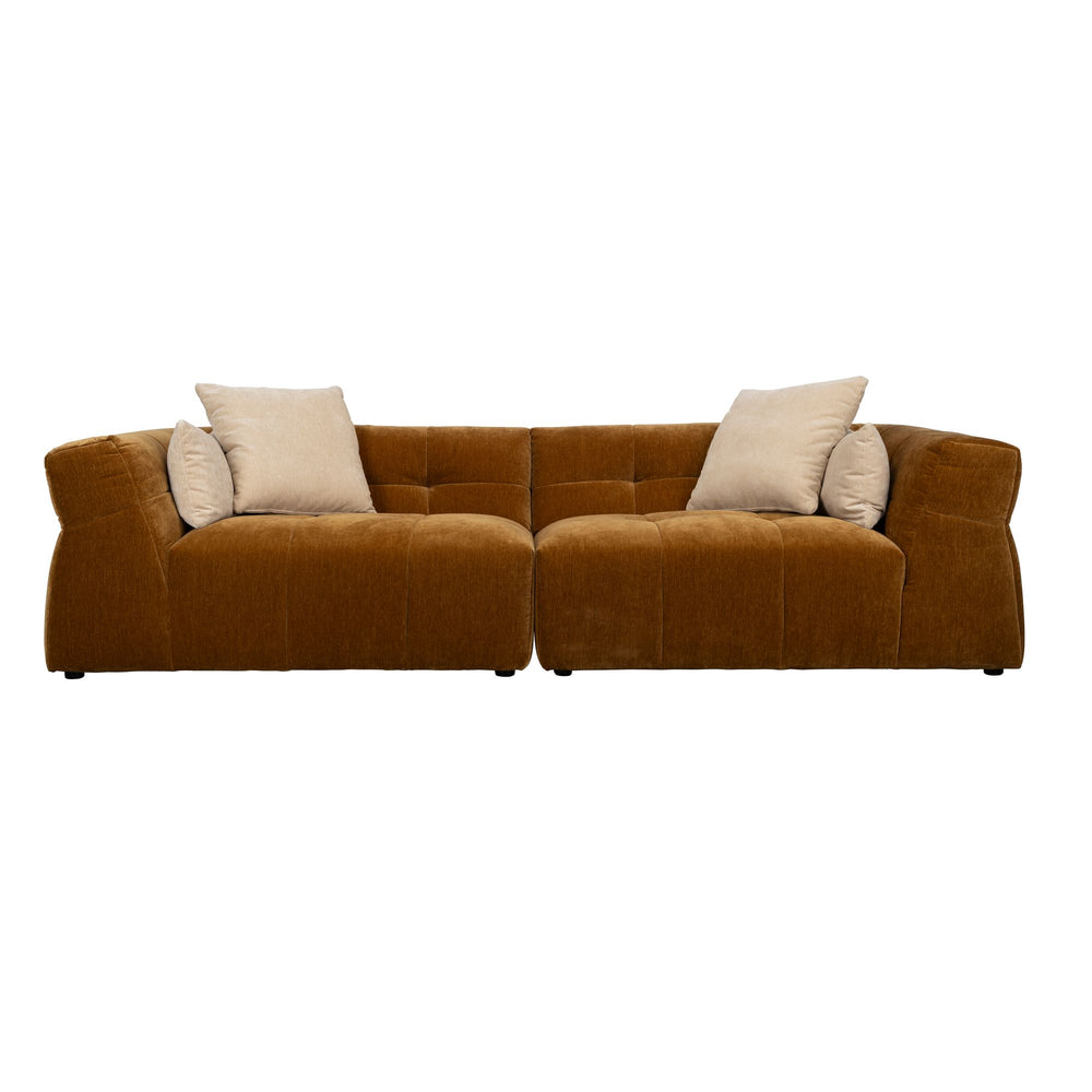 Dutchbone Hodge 4,5-zitsbank okergeel