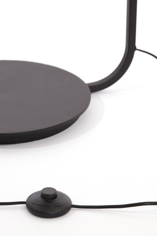 Light & Living Vloerlamp Lyra Naturel+Mat Zwart Ø43x164cm