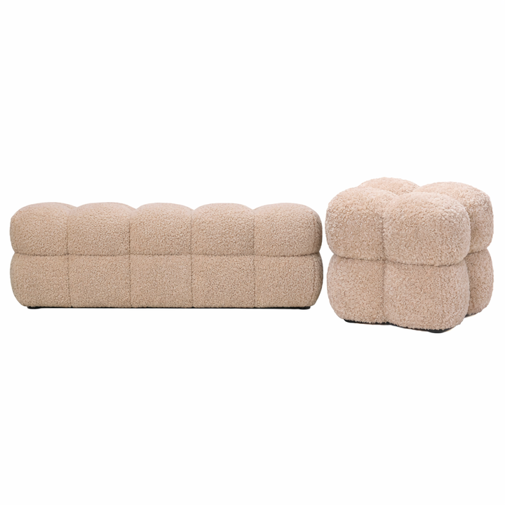 Zitbank Teddy Bruin stof - PTMD