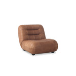 Lage loungefauteuil wax leer cognac 87 cm – Dutchbone Wyatt