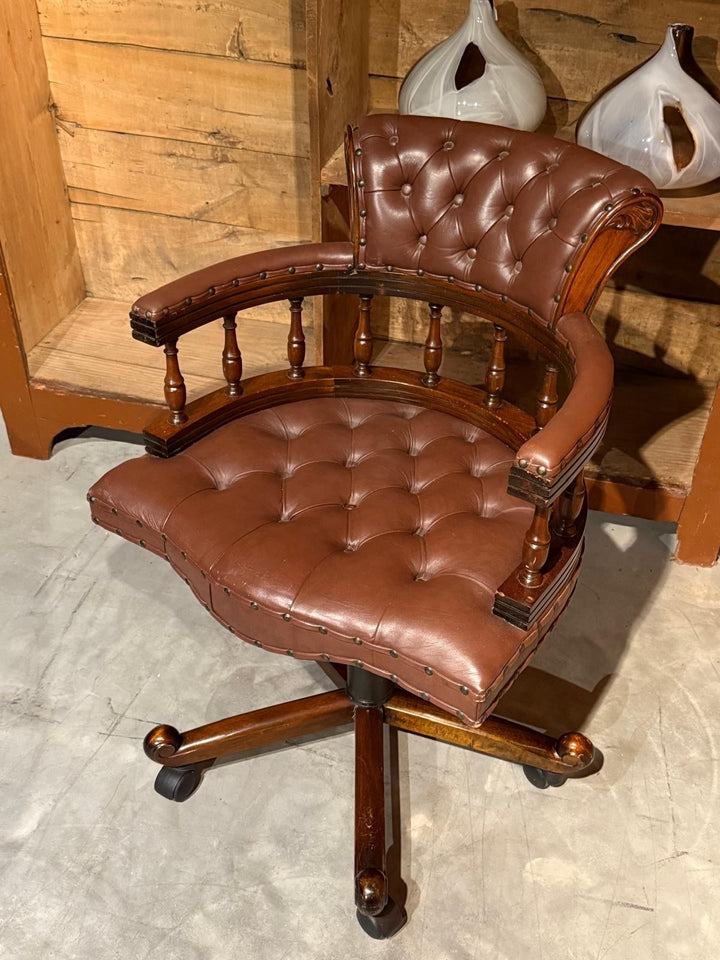 Klassieke Engelse Chesterfield - Bureaustoel