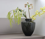 Tugela Grey vaas – Mondgeblazen handgemaakte vaas Ø24,5–28 cm