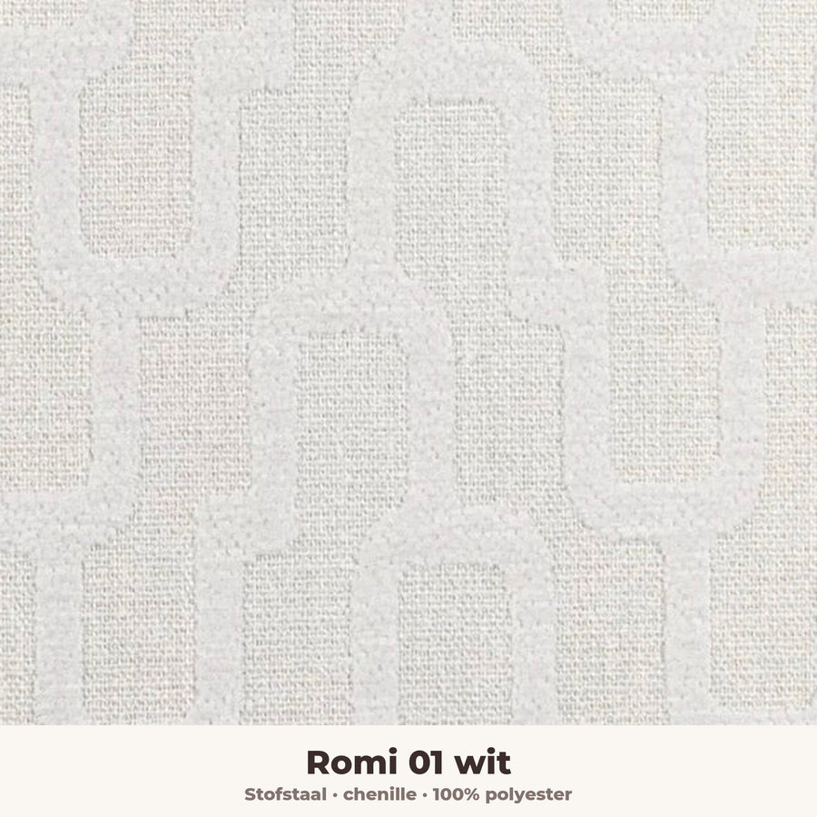 Stofstaal Romi 01 wit