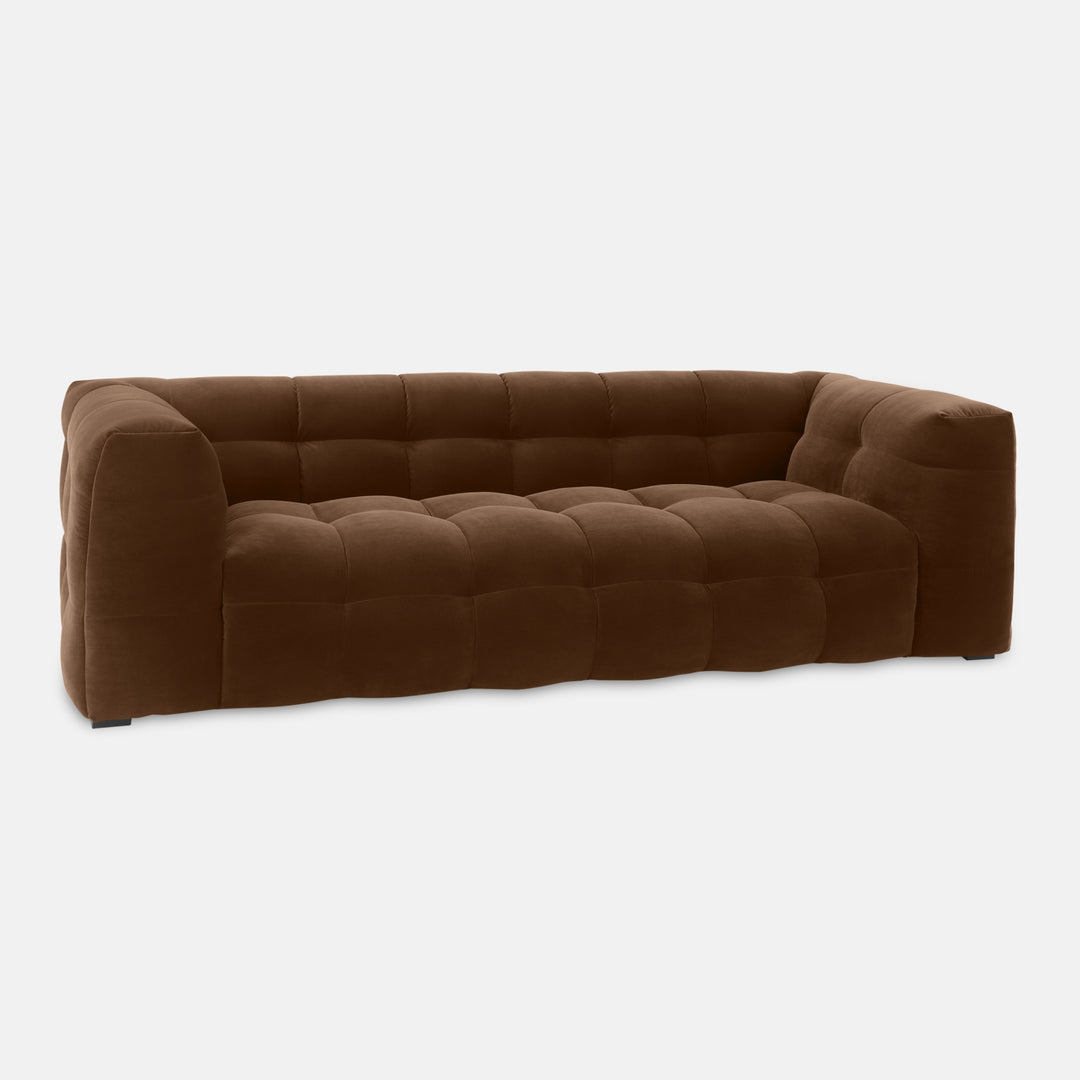 Velvet Bank 3-Zits – Ronde Luxe Designbank | Royal Wood
