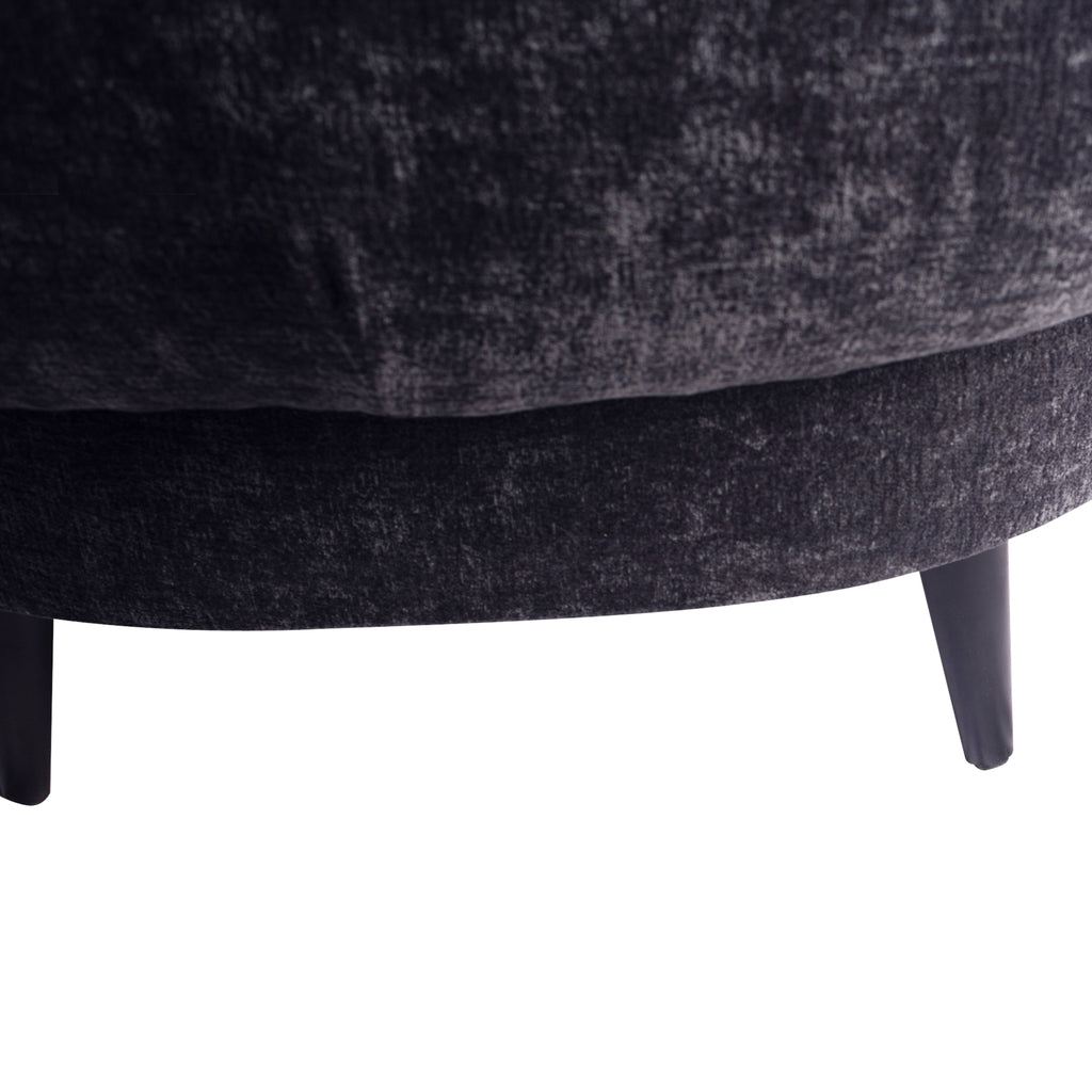 Fauteuil Elefan Antraciet Rond PTMD