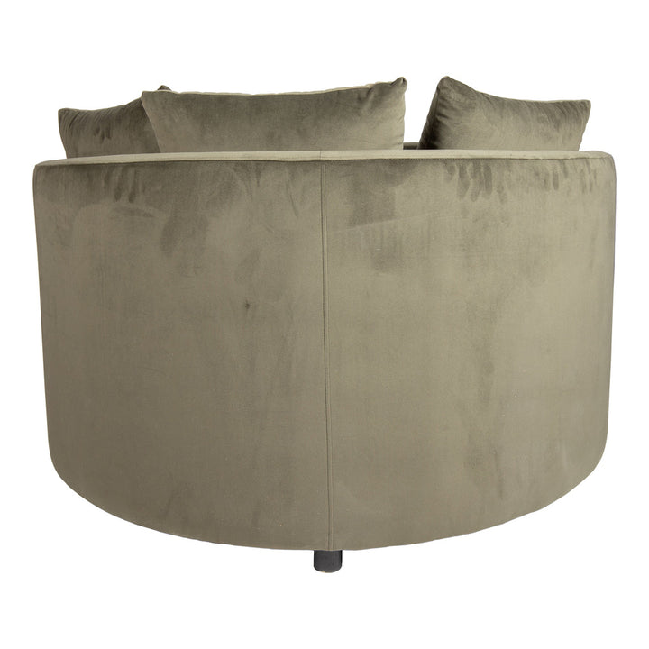 Fayen Fauteuil - Ø121x68cm - Velvet - Groen PTMD