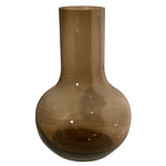 Seim Taupe vaas – Mondgeblazen bruine glazen design Ø25–28 cm