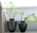 Tugela Grey vaas – Mondgeblazen handgemaakte vaas Ø24,5–28 cm