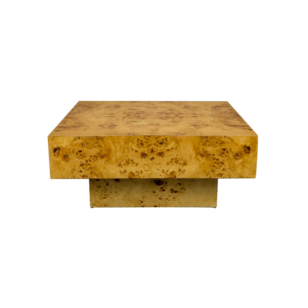 Vierkante houten salontafel 90 x 90 cm bruin – Dutchbone Quinn