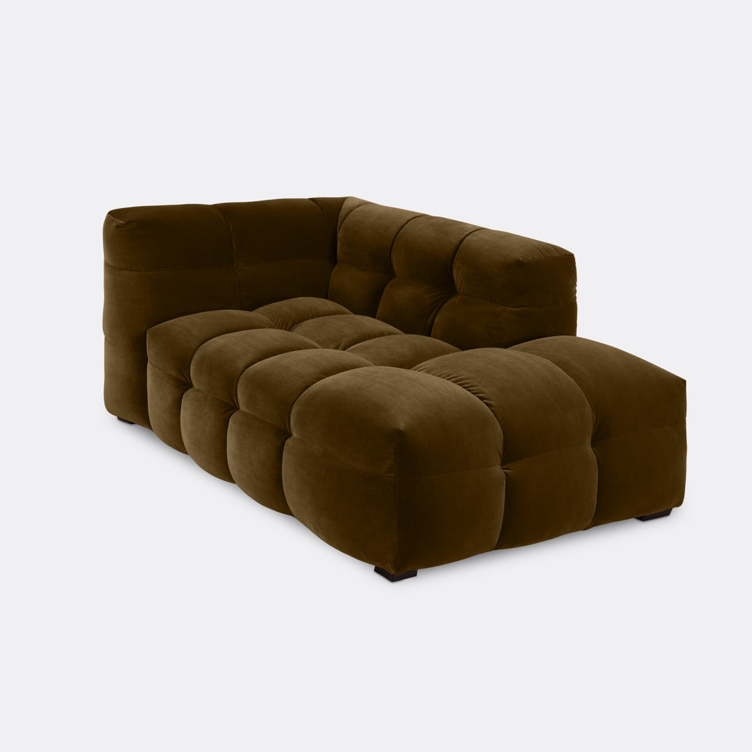 Velvet Chaise Longue – Luxe Ronde Design Ligbank | Royal Army