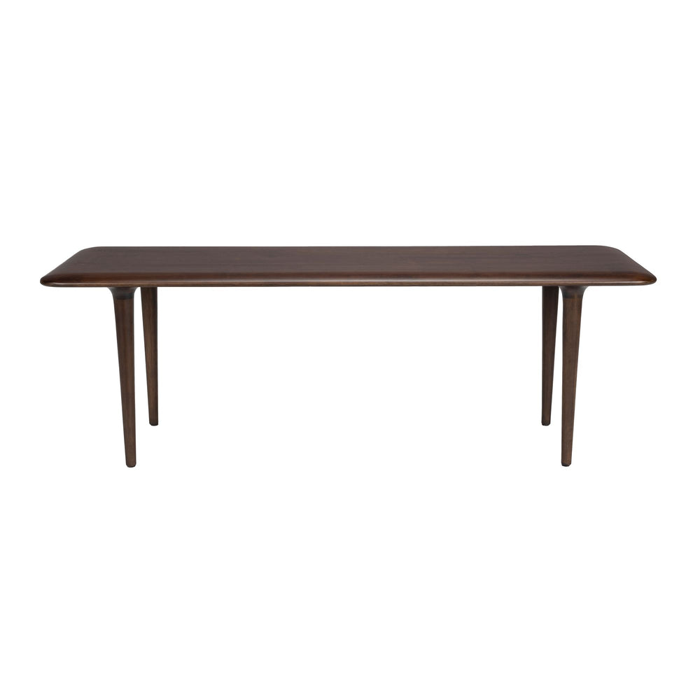 Smalle houten salontafel walnootkleur 110 cm – Dutchbone Elroy