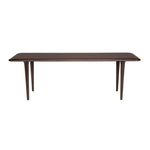 Smalle houten salontafel walnootkleur 110 cm – Dutchbone Elroy