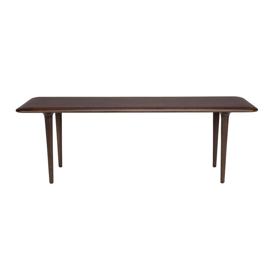 Smalle houten salontafel walnootkleur 110 cm – Dutchbone Elroy