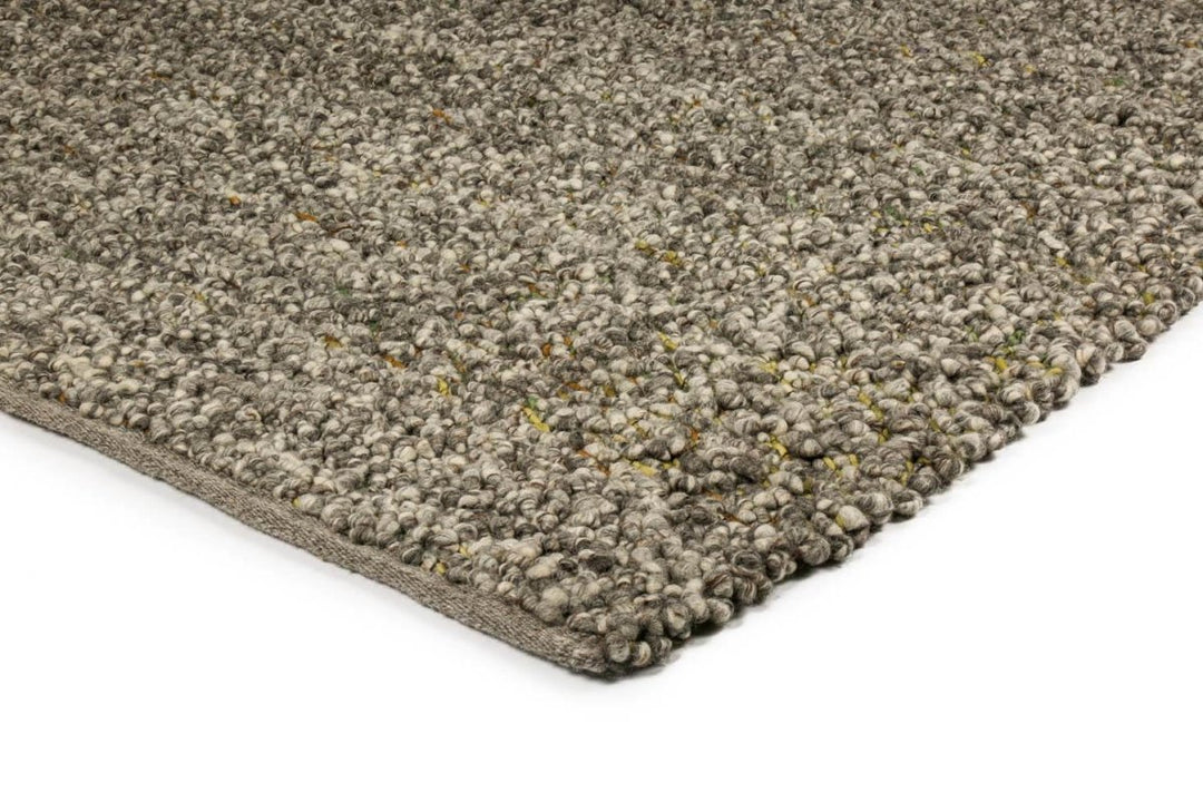 Brinker Feelgood Modena wollen vloerkleed taupe met grof reliëf