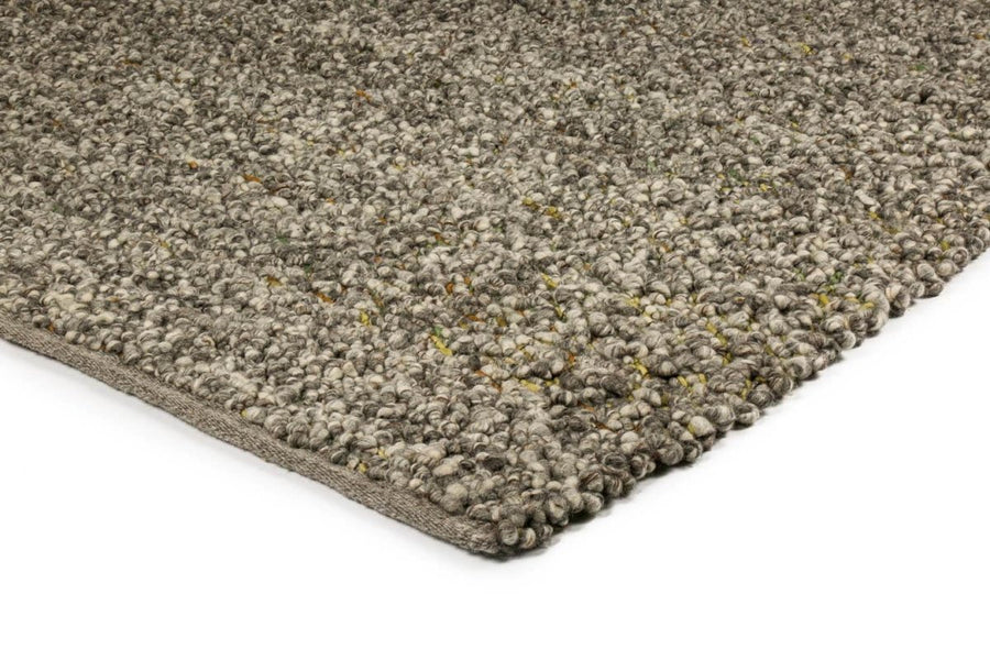 Brinker Feelgood Modena wollen vloerkleed taupe met grof reliëf