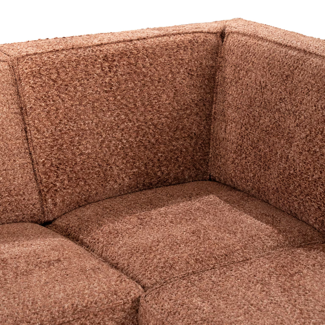 SEVN Loungebank Fleur Venga stof, kleur Hazel