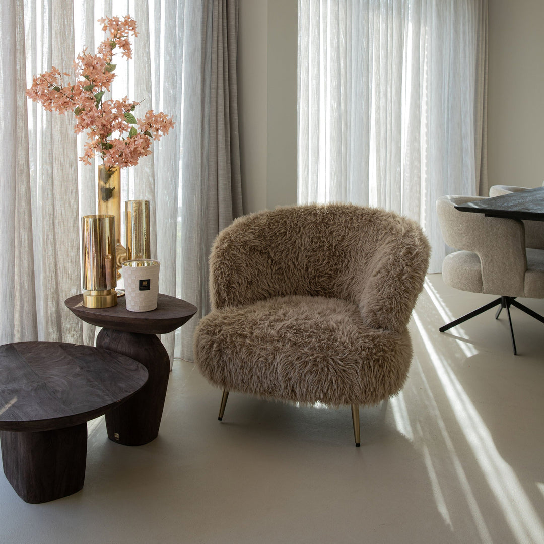 Franklyn Brown Fauteuil Hair PTMD