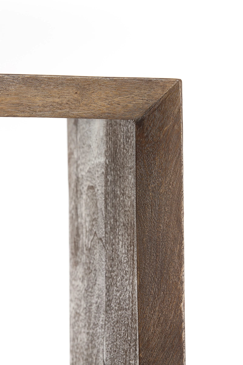 Light & Living Wandkast Sondrio Open Mangohout Mat Donkerbruin 95x190cm