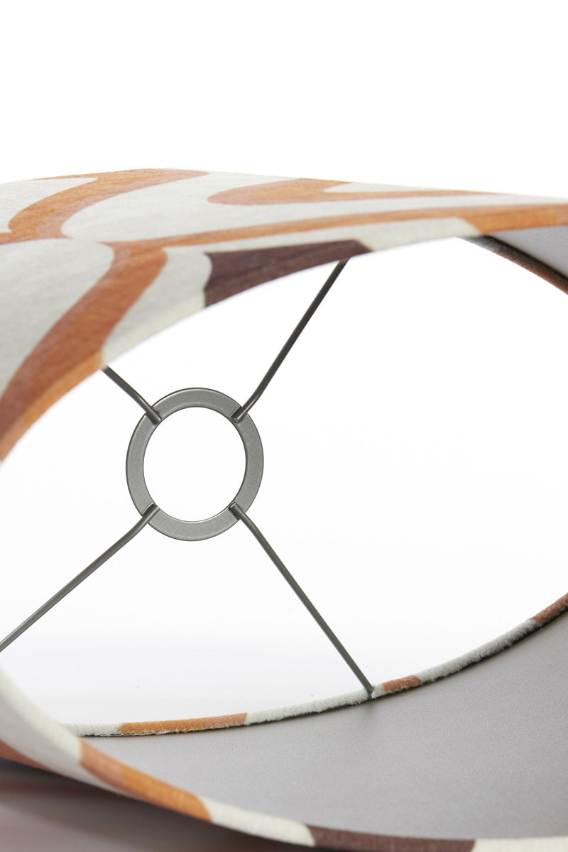 Light & Living Lampenkap Cookie Ovaal Bruin