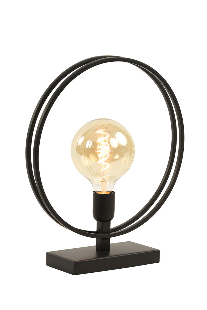 Light & Living Tafellamp Rudra Mat Zwart L