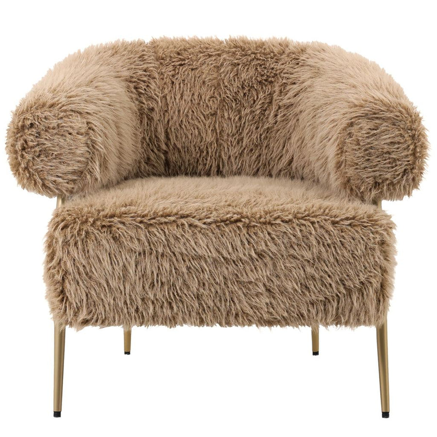 Hair Brown Fauteuil Metaal Base PTMD
