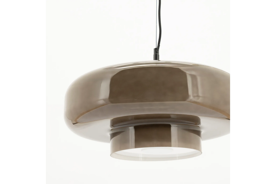 By-Boo Vetro – Hanglamp Taupe (Ø 40 cm)