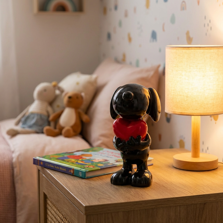 Valentijns Hond – Beeld met Hart (28 cm)