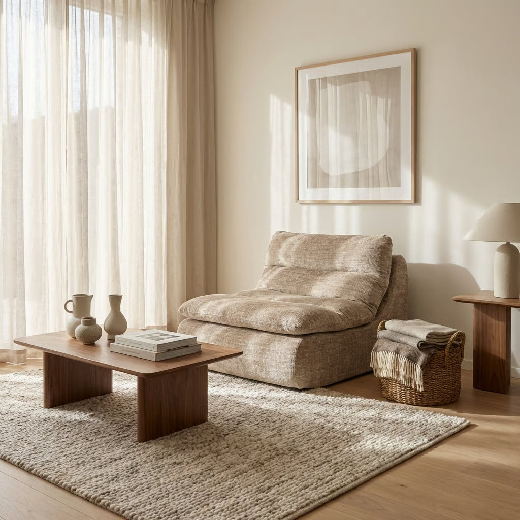 Ligstoel Brisa Cream – Boneless Lounge Chair