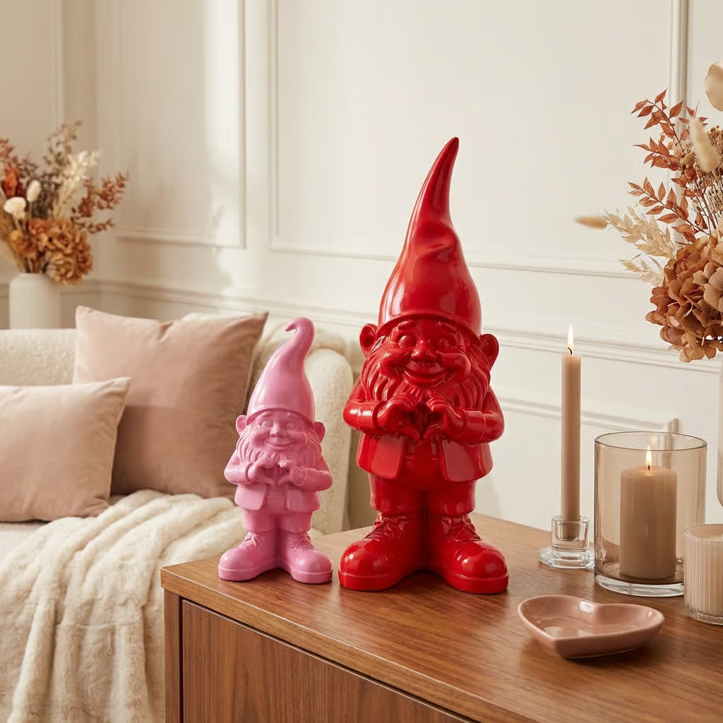 Valentijns Kabouter Roze/Rood