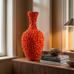Oranje Design Vaas 80 cm – Grote Decoratieve Vaas voor Interieur