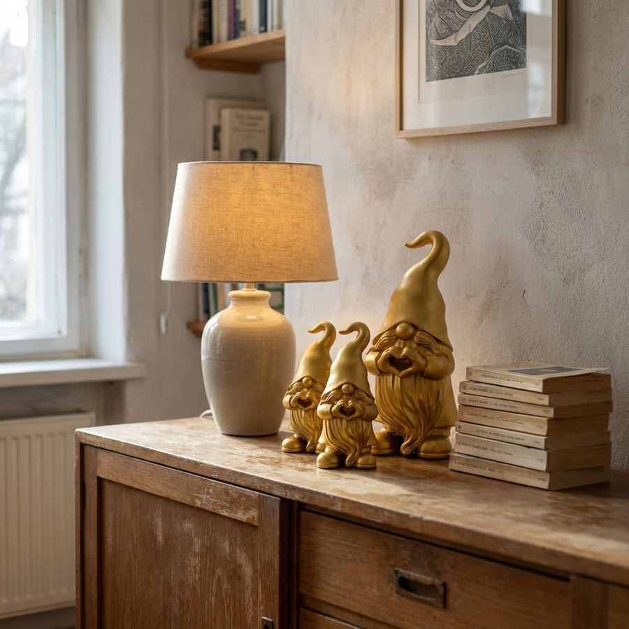 Gouden kabouter  met Hart