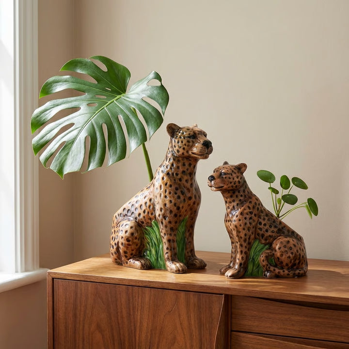 Luipaard Plantenbak Keramiek – Decoratief Design