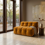 Royal Peach 1,5-zitsbank - Volledige woonkamer sfeerbeeld