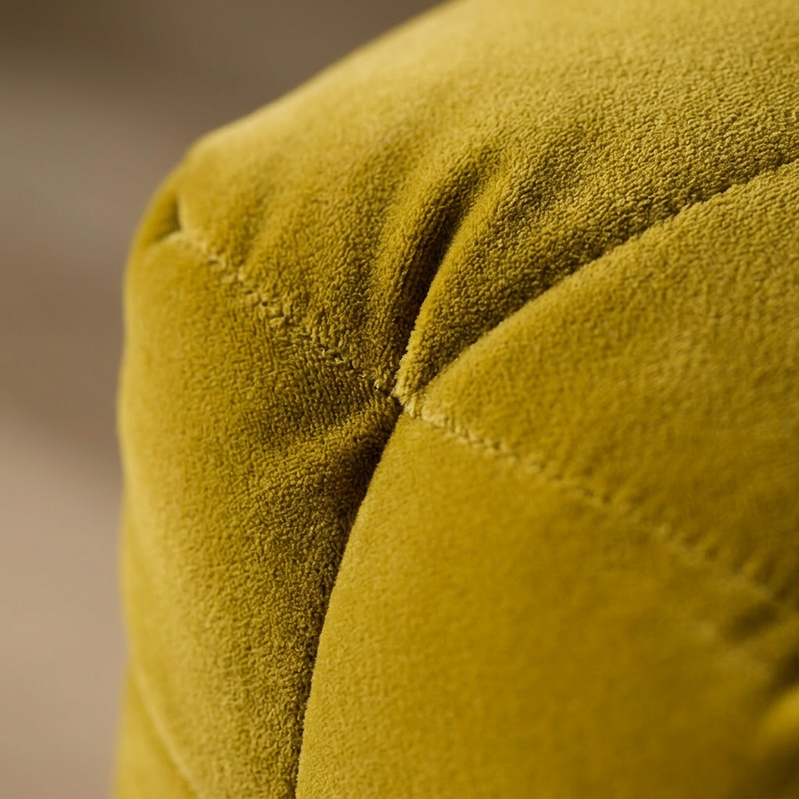 Royal Sun 1,5-zitsbank - Close-up velours en stiknaad