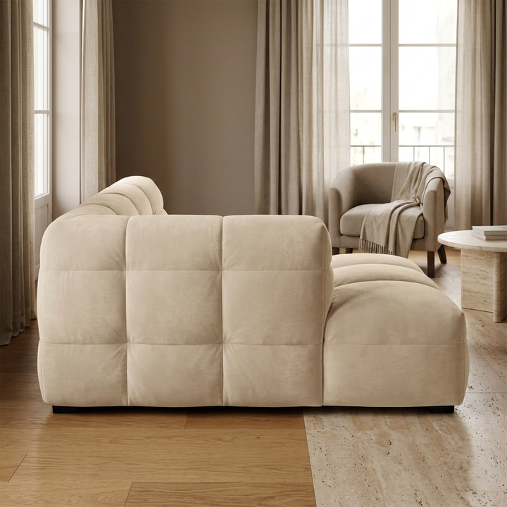 Royal Linen Chaise Longue - Zijaanzicht