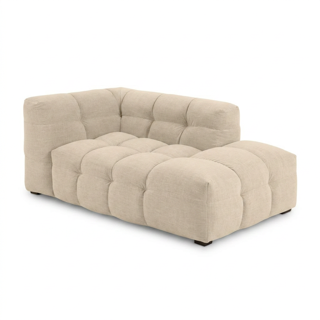 Royal Linen Chaise Longue - Clean Studio Lounge Rechts