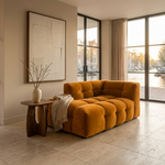 Royal Peach Chaise Longue - Volledige woonkamer sfeerbeeld