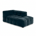 Velvet Chaise Longue Royal Petrol - Clean Studio Lounge Rechts
