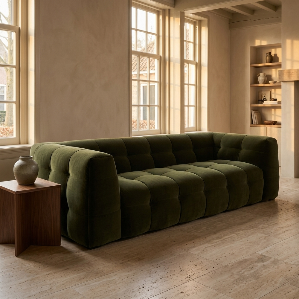 Velvet Bank 3-Zits Royal Forest - Hero interieurfoto boutique hotel woonkamer