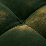 Velvet Bank 3-Zits Royal Forest - Close-up velours en stiknaad