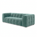 Velvet Bank 3-Zits Royal Turquoise - Clean Studio