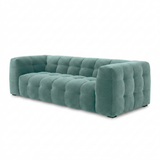 Velvet Bank 3-Zits – Ronde Luxe Designbank | Royal Turquoise