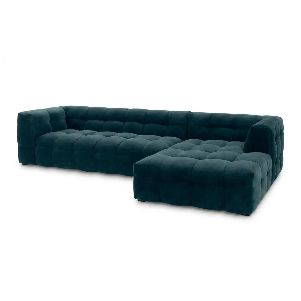 Bubbel Hoekbank Velvet – Luxe Organische Designbank  Royal 25 orange